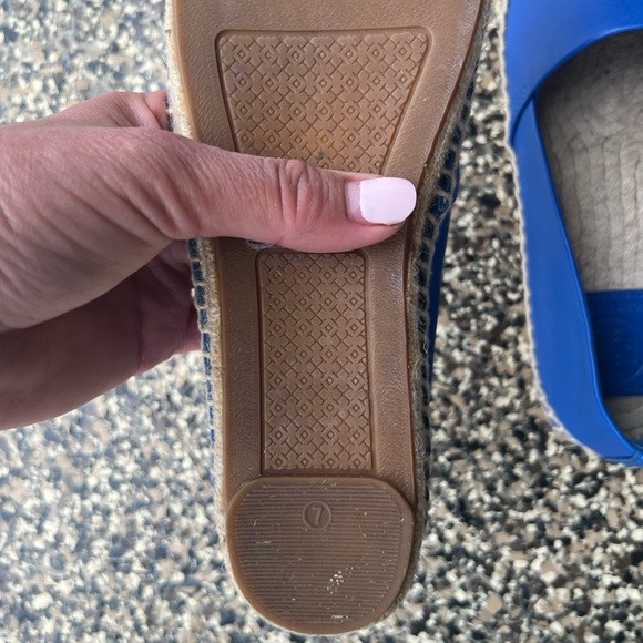 Tory Burch Color Block Espadrilles Sz 7 - Picture 2 of 5